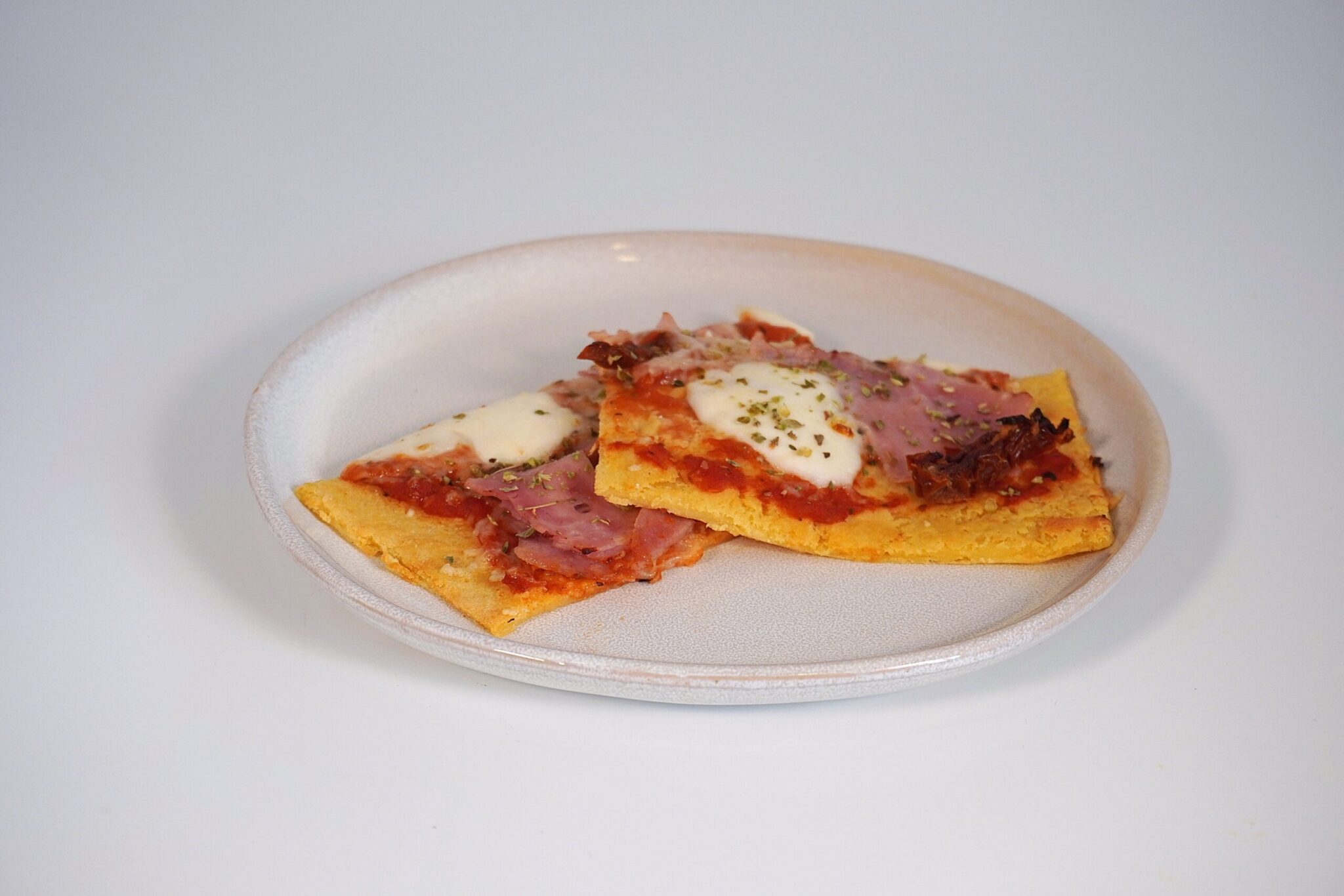 Pizza con base de garbanzos Pizza con base de garbanzos